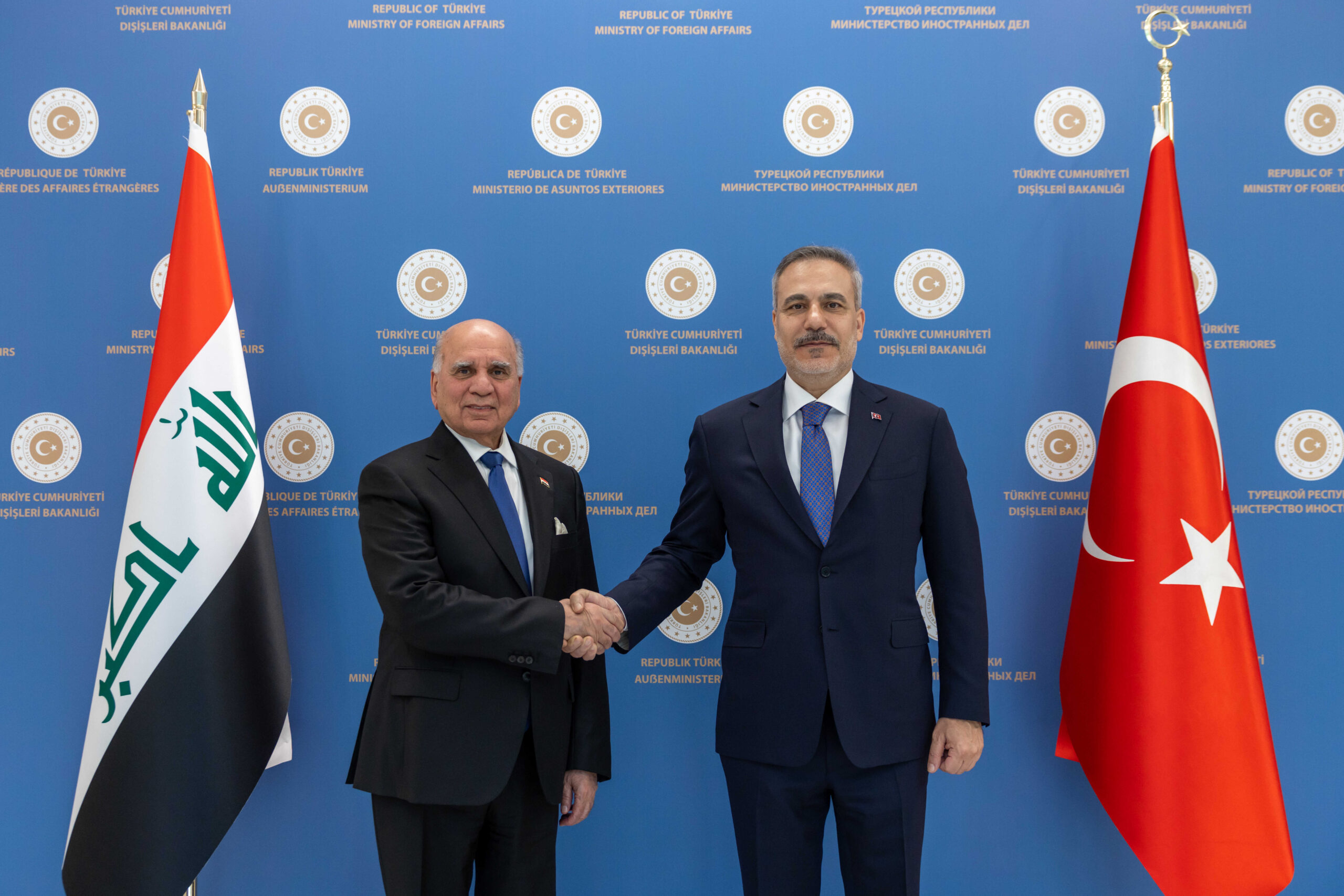 Dışişleri Bakanı Fidan, Irak Dışişleri Bakanı Hüseyin ile Ankara’da görüştü