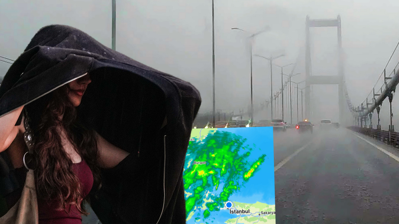 İstanbul için sel ve dolu alarmı. Balkanlardan giriş yaptı, megakent için için saat verildi