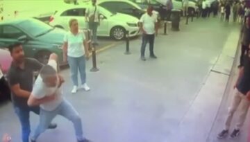 Otogara babasını almaya gelen taksici ile duraktaki şoförler arasında bıçaklı kavga