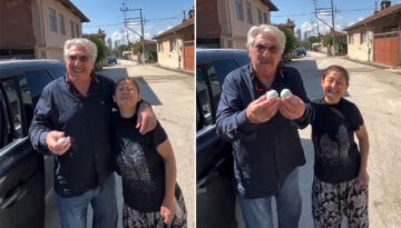 Oyuncu Erdal Özyağcılar yolunu şaşırdı, mavi yumurtayı kaptı