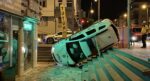 Polis aracı kaza yaptı. 2’si bekçi 3 yaralı