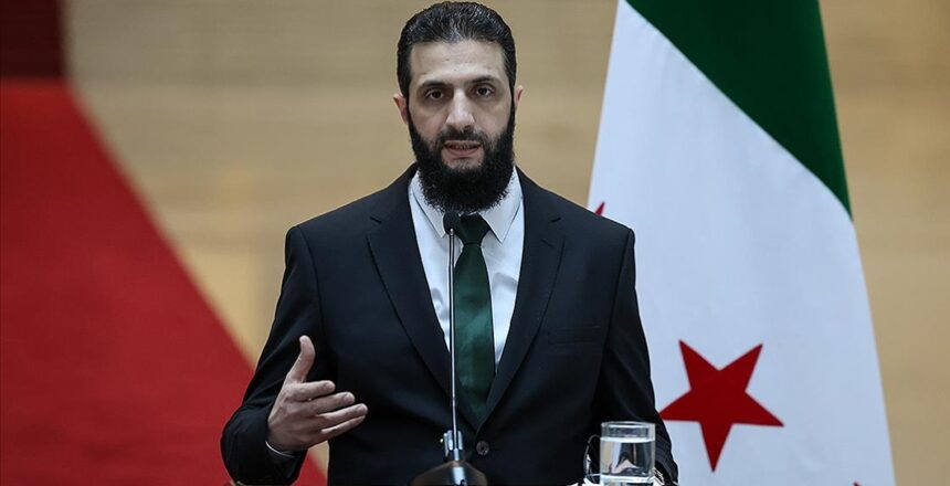 Suriye Devlet Başkanı Ahmed eş-Şara. “İsrail ile güvenlik anlaşması yapmayı amaçlıyoruz”