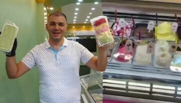 Topu 400 liraya satılan dondurmaya tepkiler bitmiyor. “Altın suyu koysa da olmaz”
