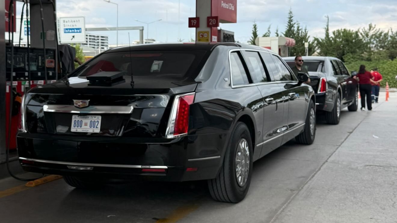 Trump’ın ”canavar” aracı zirve için Ankara’da