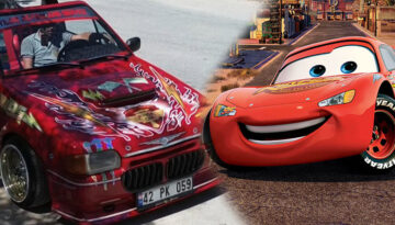 Arabaya “Şimşek McQueen” dedi ama onun bundan haberi yok
