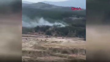 Bursa’da orman yangını çıktı. Ekipler müdahale ediyor
