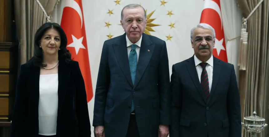 Cumhurbaşkanı Erdoğan DEM Parti heyeti ile görüşüyor