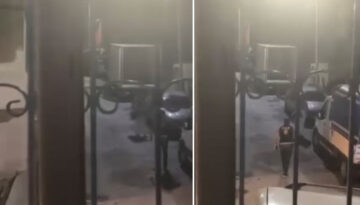 Esenler’de korku dolu anlar: Polisi görünce boğazına bıçak dayadı