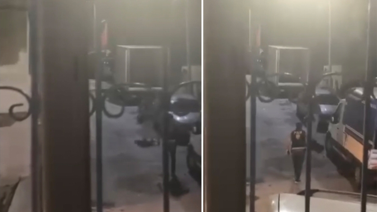 Esenler’de korku dolu anlar: Polisi görünce boğazına bıçak dayadı