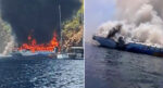 Fethiye’de can pazarı. Denizin ortasında gezi teknesinde yangın çıktı, 115 kişi denize atladı