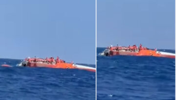 Girne açıklarında katamaran tipi Türk yolcu gemisi alabora oldu
