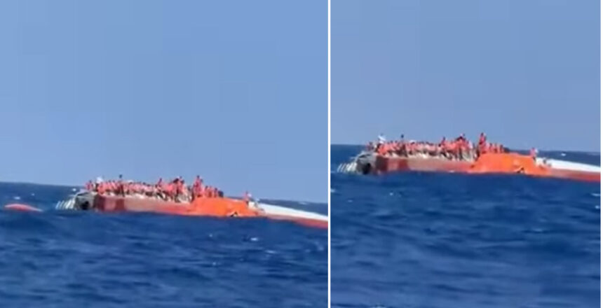 Girne açıklarında katamaran tipi Türk yolcu gemisi alabora oldu