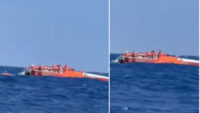 Girne açıklarında Türk feribotu alabora oldu