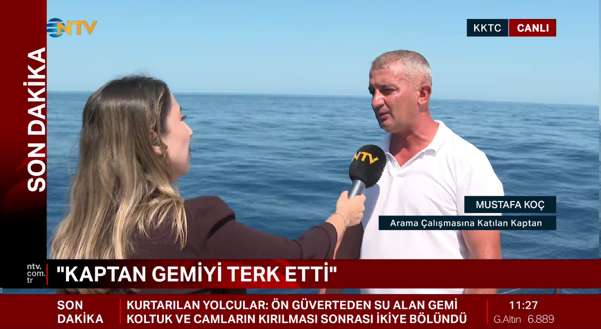 Girne’deki feribot kazasından kurtulanların iddiası doğrulandı: “Kaptanı ben taşıdım”