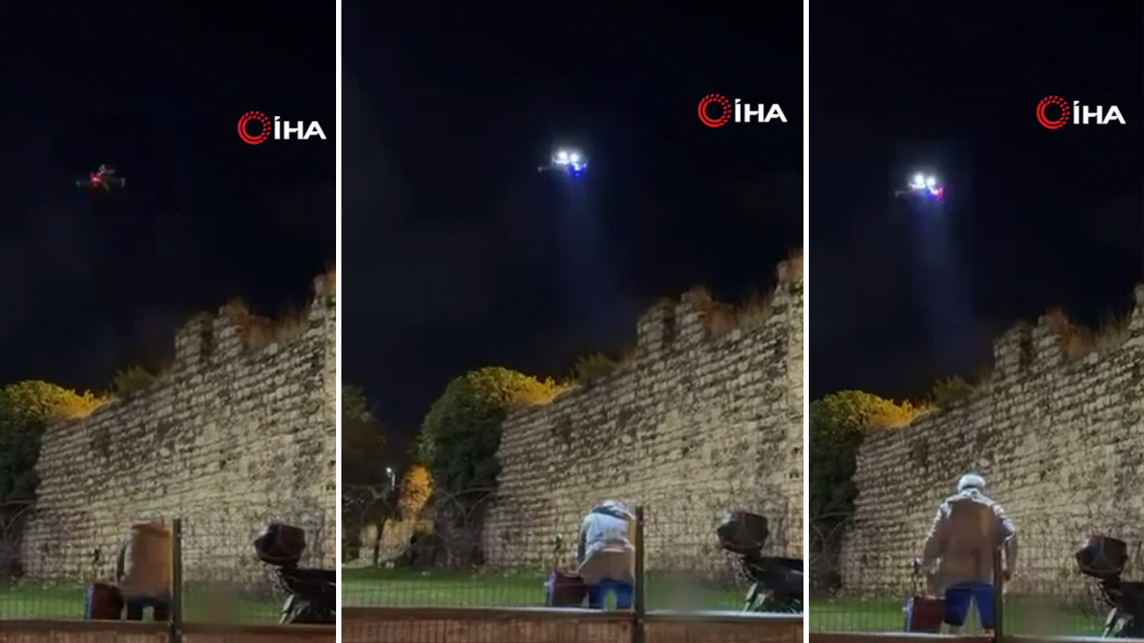 İstanbul’da drone ile denetim. “Derhal bu bölgeden ayrılın”