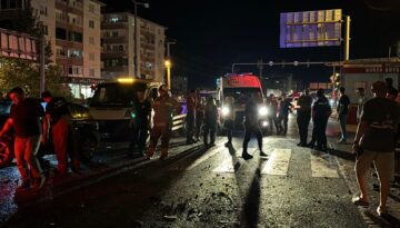 Kırmızı ışık ihlali kazaya neden oldu. 1’i ağır 5 yaralı