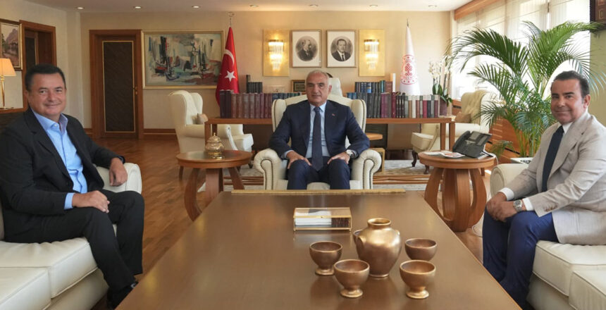 Kültür ve Turizm Bakanı Mehmet Nuri Ersoy ile Acun Ilıcalı bir araya geldi