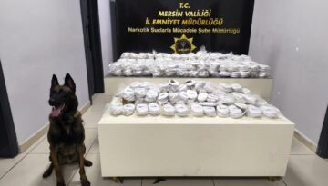 Mersin Limanı’nda 13 milyon liralık kokain operasyonu