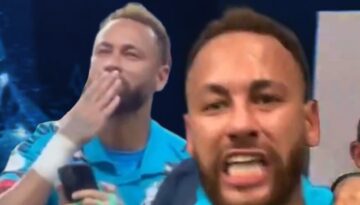 Neymar çıldırdı, taraftarın kız arkadaşına öpücük attı