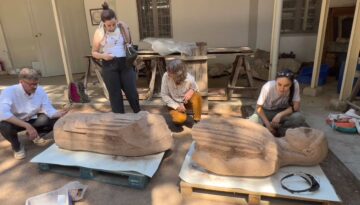 Sardes’te 2 bin 500 yıllık anıtsal heykel bulundu