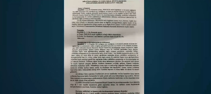 Süreç yasası teklifi tamamlandı. İşte madde madde kanun teklifi ve gerekçelerinin tam metni