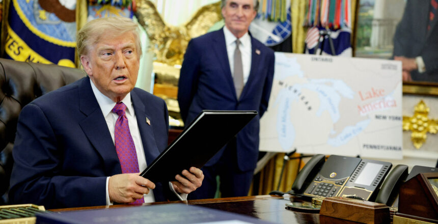 Trump Ontario Gölü’nü Amerika Gölü yaptı