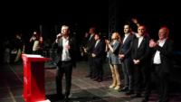 Yeni Parti’nin ilk mitingi. Özgür Özel, Beylikdüzü’nde partililere hitap etti