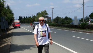 ‘Yürüyen Adam’dan çocuk ölümlerine karşı Trabzon-Ankara yürüyüşü