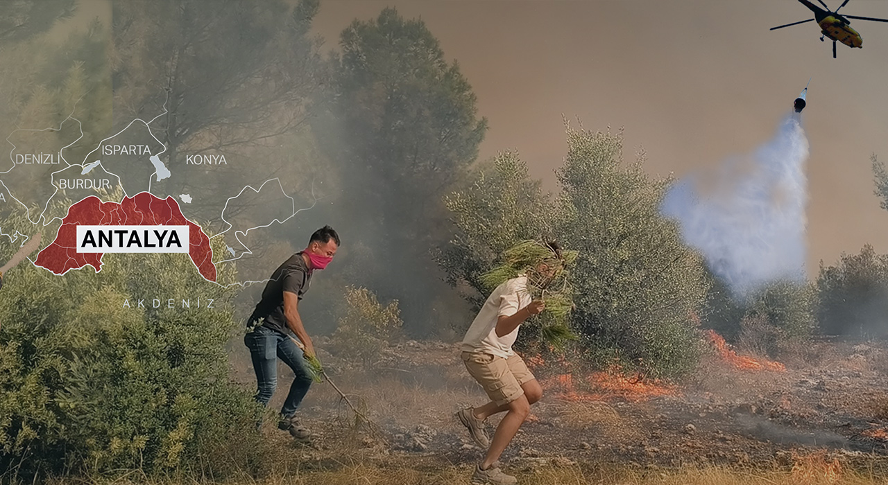 Adana, Antalya ve Mersin’de orman yangını. Alevlerle mücadele sürüyor, yüzlerce ev tahliye edildi