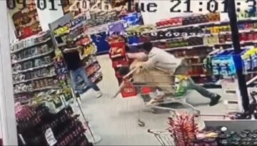 Ankara’da markette korku dolu anlar