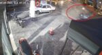 Antalya’da feci kaza: Motoru fırladı, yaya 5 saniyeyle kurtuldu