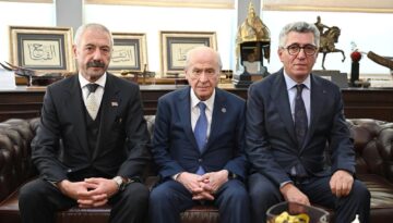 Bahçeli, Sarallar ve Şahinler aileleri ile buluştu. “Tarihi bir kucaklaşma”
