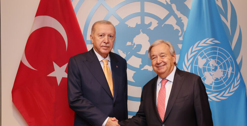 Cumhurbaşkanı Erdoğan, BM Genel Sekreteri Guterres ile görüştü