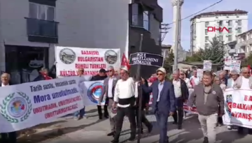 Edirne’de, Mora katliamının 205’inci yılında Yunanistan Konsolosluğuna siyah çelenk bırakıldı