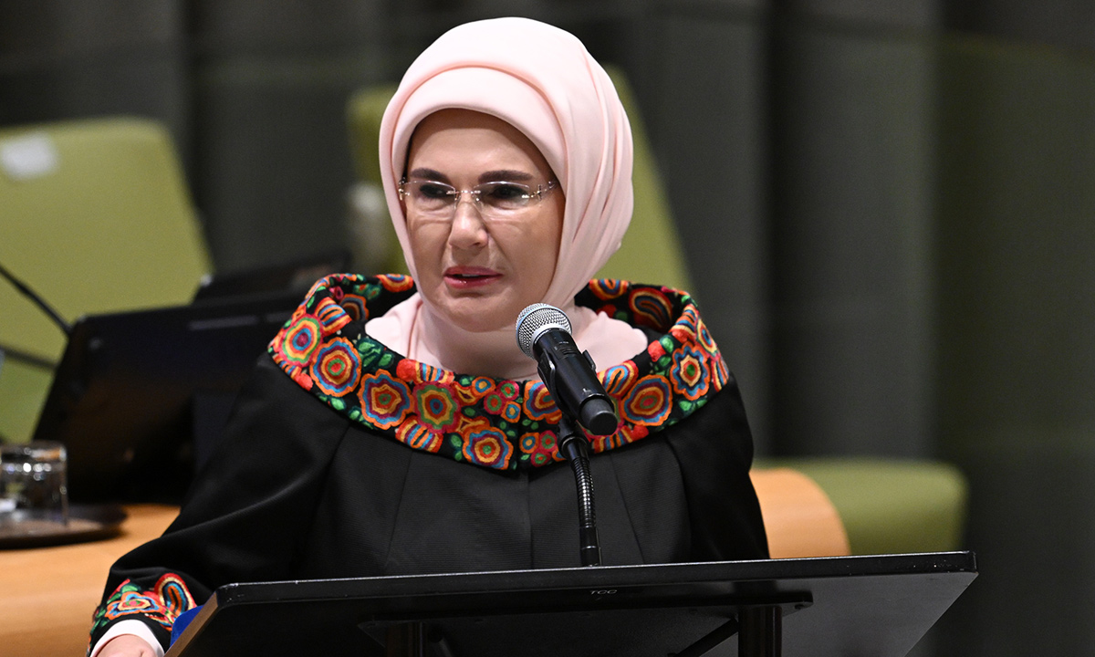 Emine Erdoğan BM’de konuştu: Kullan-at kültüründen uzaklaşmalıyız