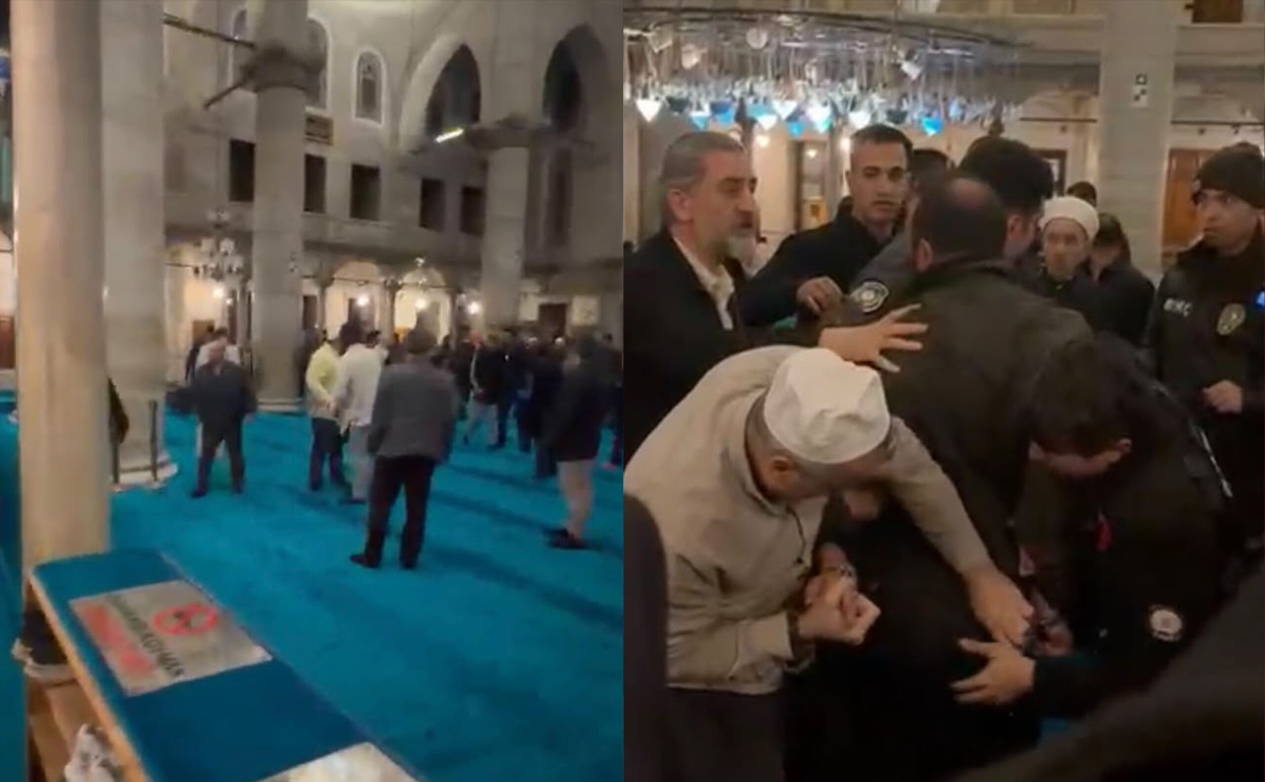 Eyüpsultan Camii’nde silahlı kavga