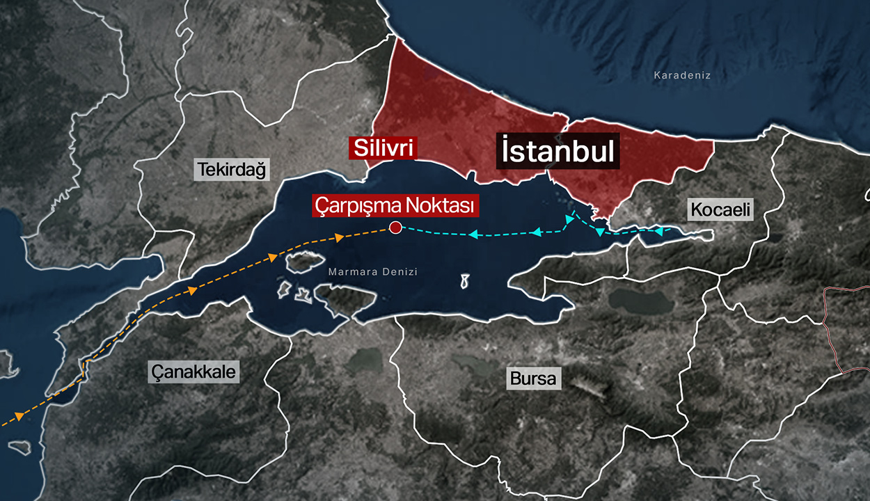Marmara’da iki gemi nasıl çarpıştı? İşte dakika dakika kaza anı