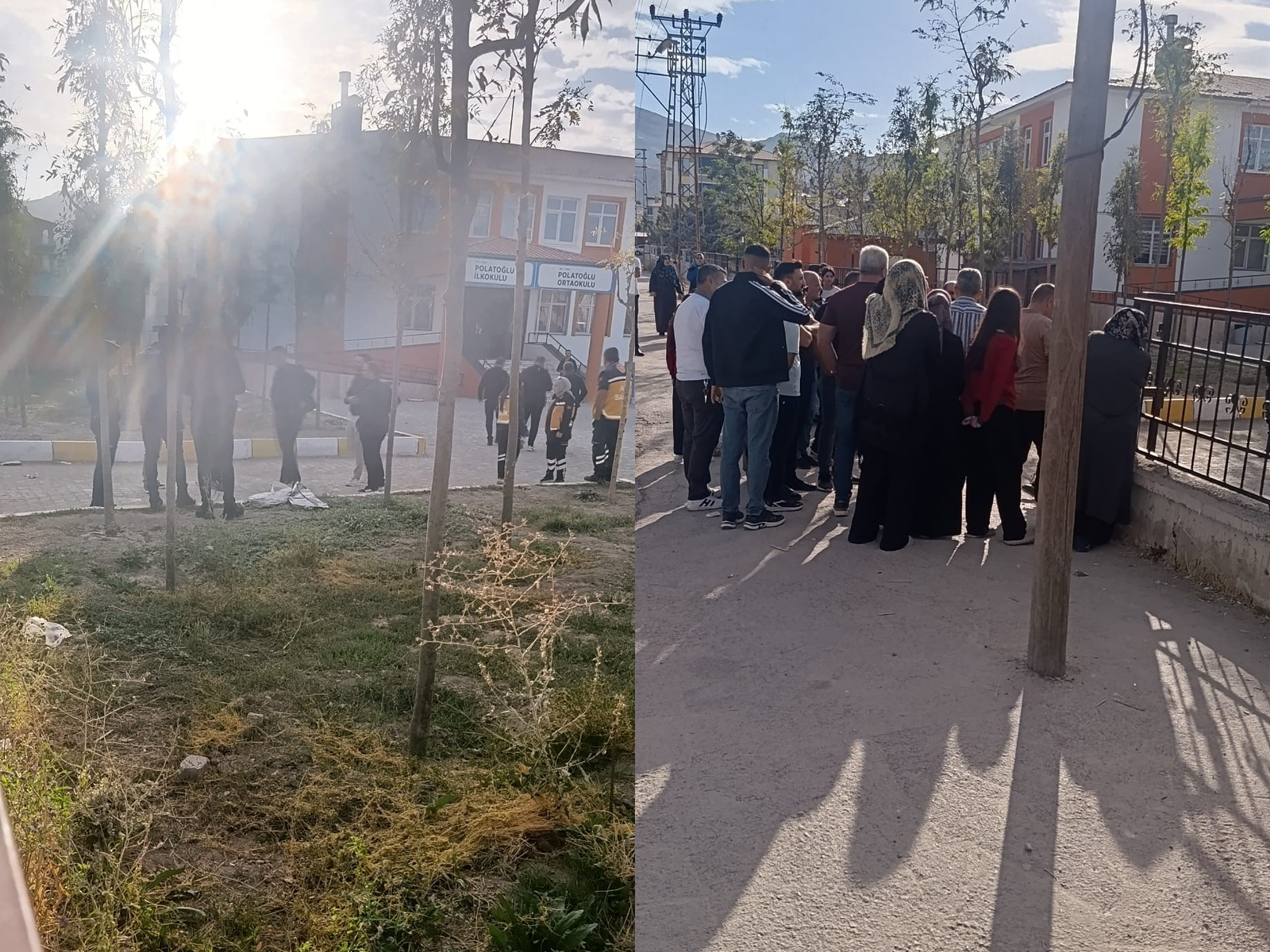 Öğrenci okula tüfekle geldi, veliler okula akın etti