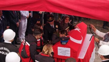 Şehit polis memuru, Giresun’da son yolculuğuna uğurlandı