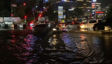 Uyarıların ardından yollar göle döndü. İstanbul’da yağış bir hafta sürecek