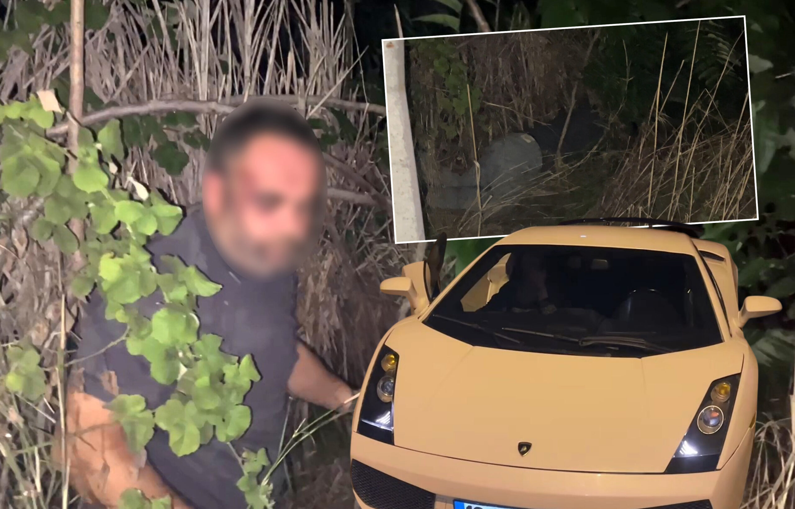 10 milyonluk lüks araçla kaçtı, çalılıkta uyurken bulundu. “Horladım mı?”