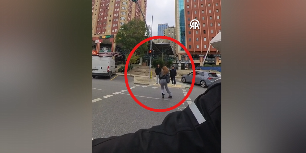 Ataşehir’de tehlikeli geçiş kazayla sonuçlandı