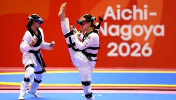 Bu da “temassız” dövüş. Sanal taekwondo Asya Oyunları’na girdi