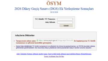 DGS ek tercih sonuçları sorgulama ekranı erişime açıldı. 2026 DGS ek tercih kayıtları ne zaman?