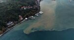 İstanbul’da yağmurun etkisiyle denizin rengi değişti