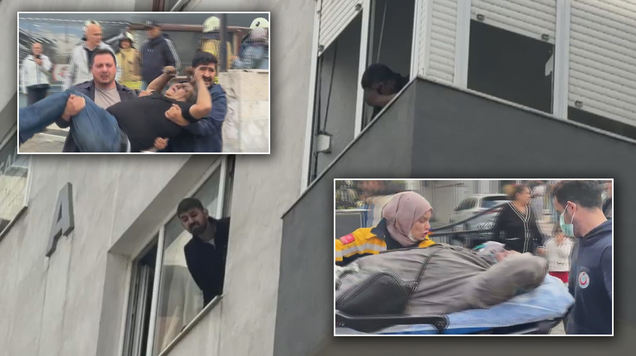 Kadıköy’de can pazarı. 8 katlı binada yangın çıktı
