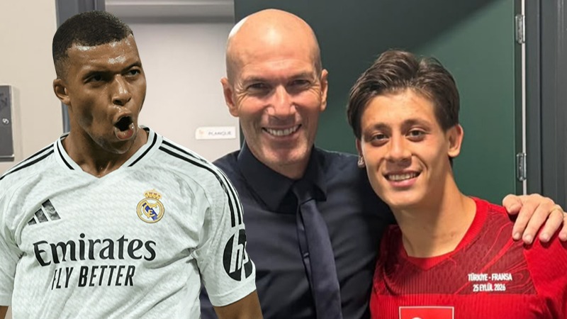 Kylian Mbappe, Arda Güler’in Zidane fotoğrafına takıldı. “Bu kez asist senden”