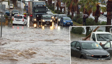 Muğla’yı sağanak vurdu: Bodrum ve Marmaris’te yollar göle döndü