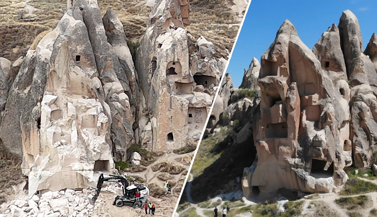 Peribacası faciasının yaşandığı alanda son durum. Öncesi ve sonrası görüntülendi