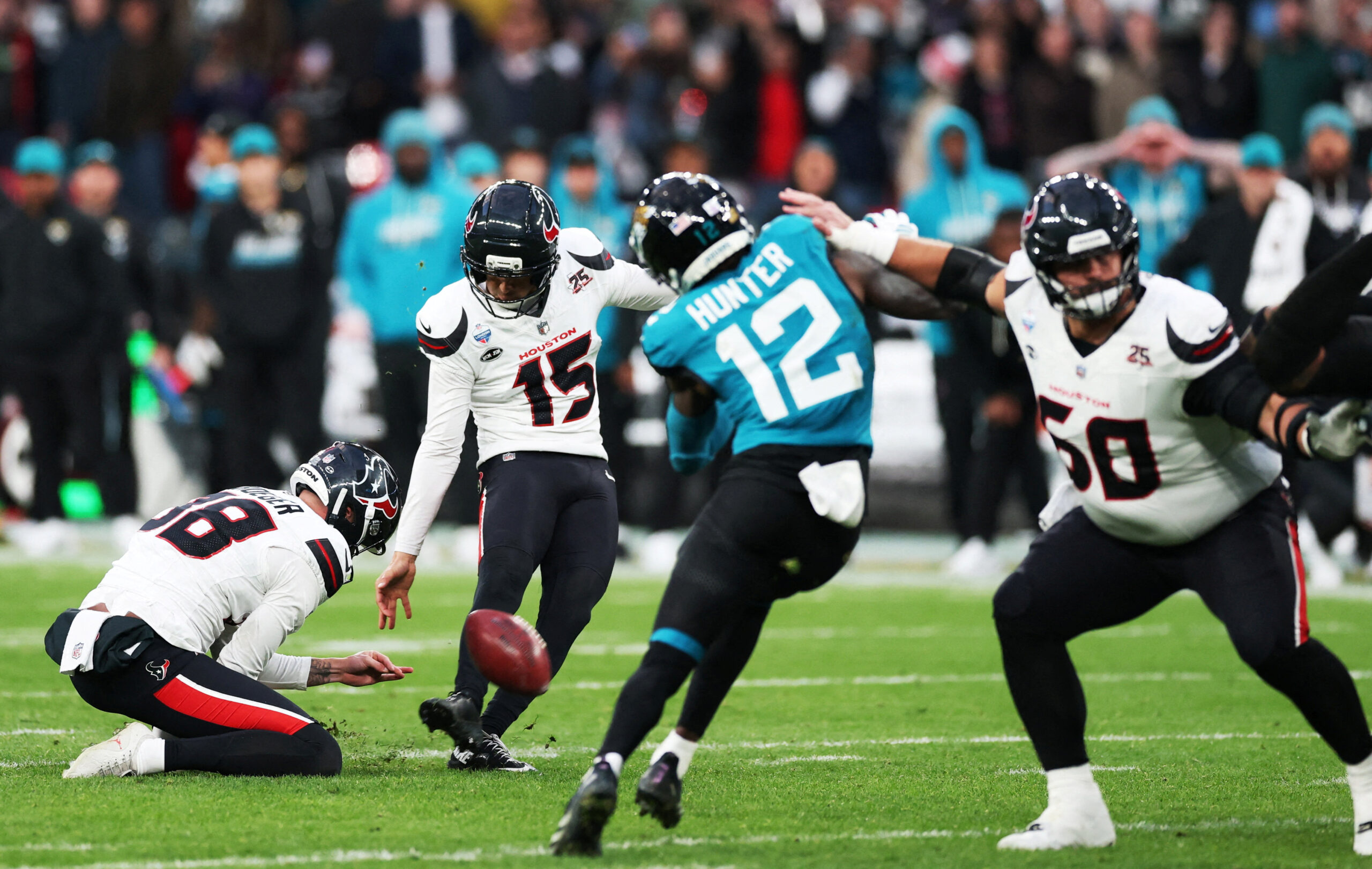 Texans, Jaguars’ı Fairbairn’in yaklaşık 45 metreden attığı saha golüyle devirdi